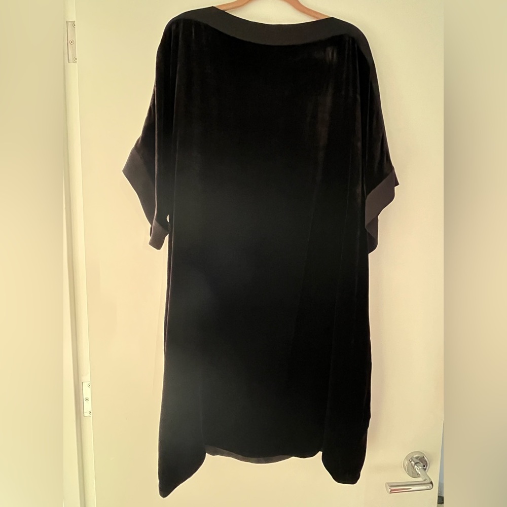 Eileen Fisher velvet shift dress